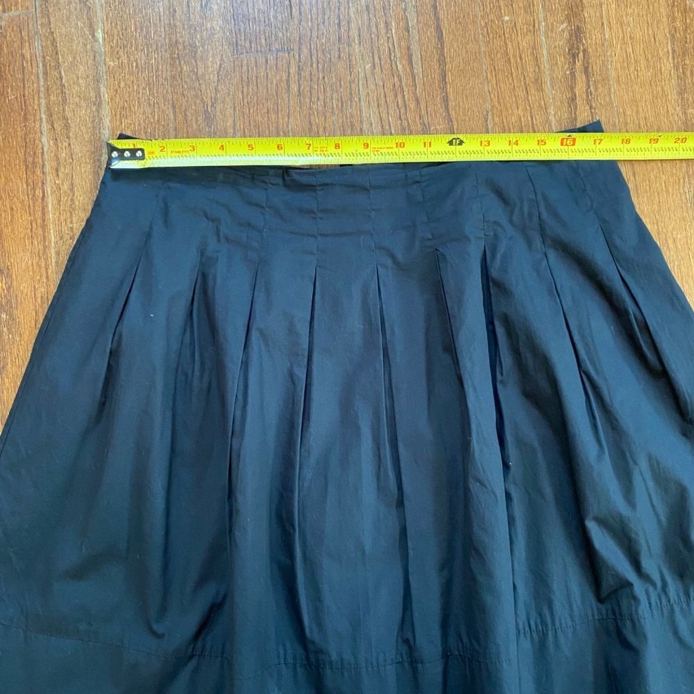 Saks Fifth Avenue Womens Skirt Size 12 Large Pleated A-line Black Flared - Picture 10 of 12